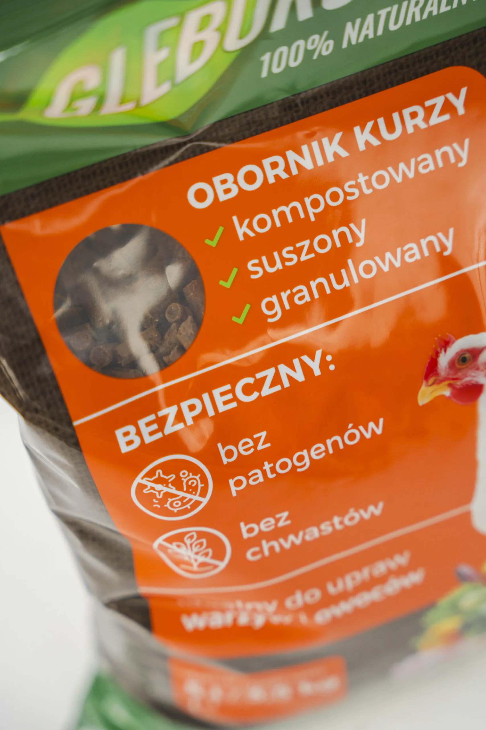 Granuliuotos organinės vištų mėšlo trąšos 28 l (20 kg) „Glebokuracija“