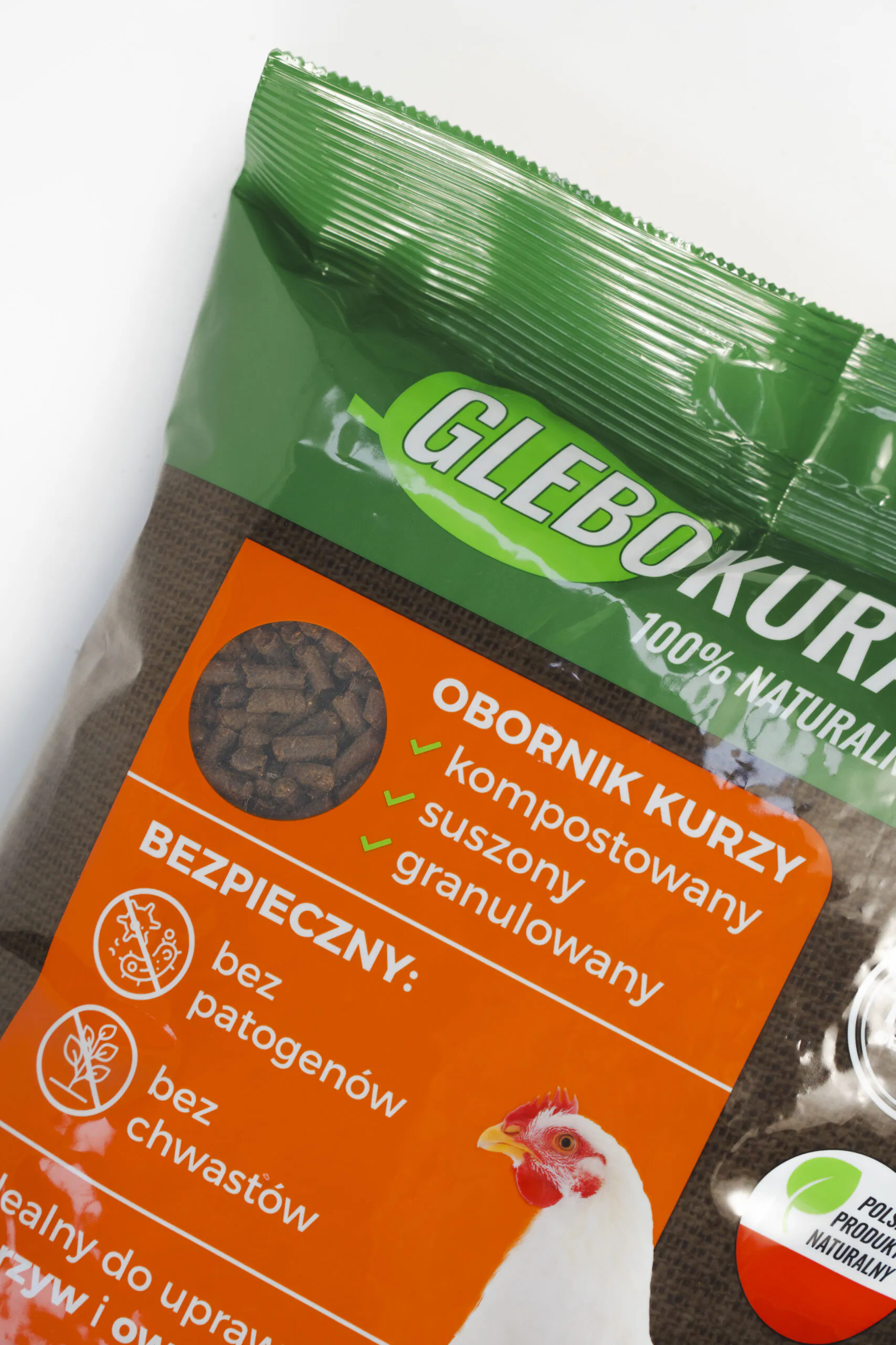 Granuliuotos organinės vištų mėšlo trąšos 28 l (20 kg) „Glebokuracija“
