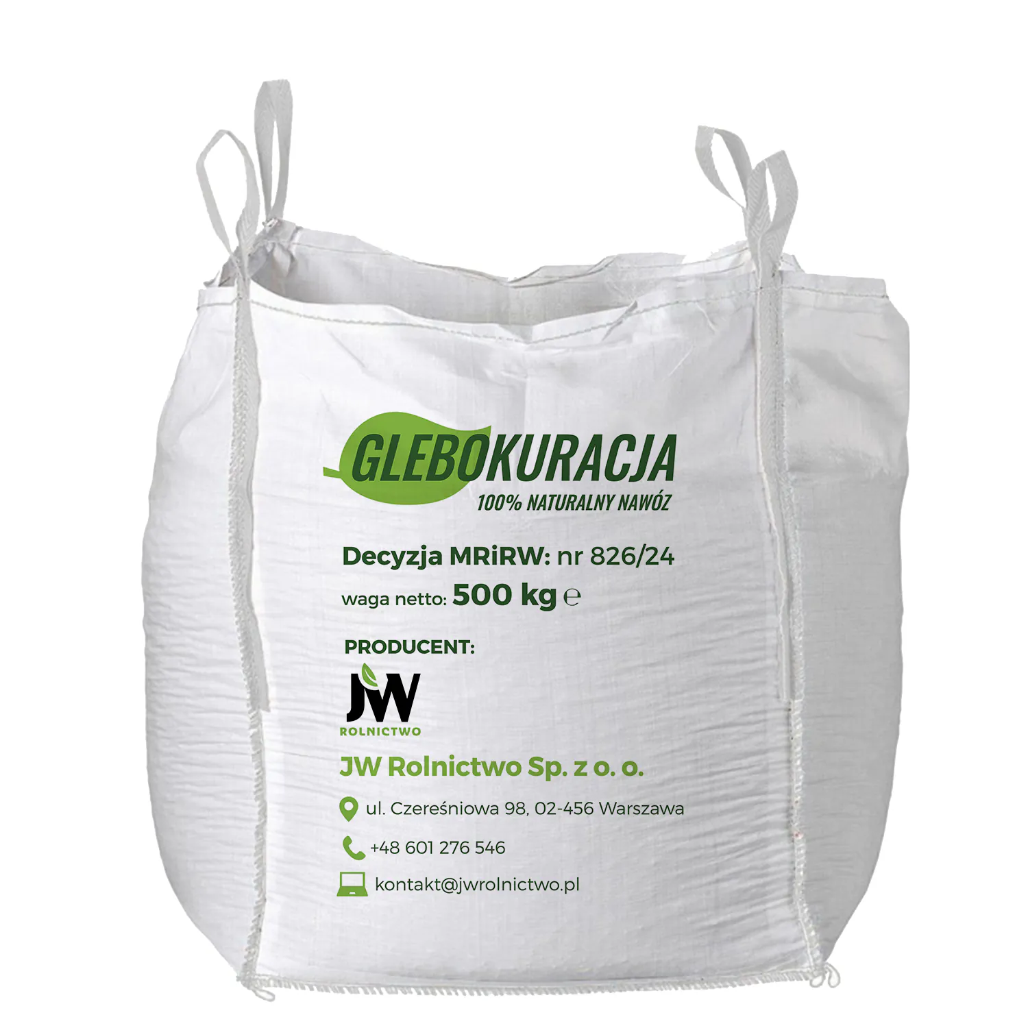 Organinės granuliuotos vištų mėšlo trąšos BIG-BAG (500 kg) Glebokuracija